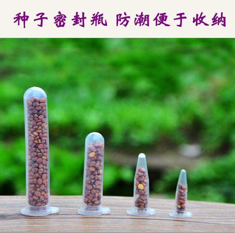 *Clear White Small Seed Bottle: Tip 1 5ML and 0 5ML] Seed Jar Capacity