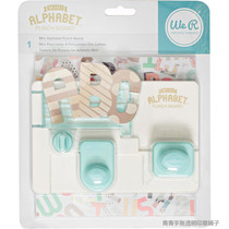 WE R MEMORY KEEPERS font Board Alphabet Punch Board