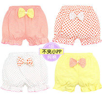 Four-pack childrens underwear bow cotton girl shorts baby 0-1-2-3-7-9-year-old triangle bread pants
