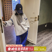 Princess Norno girls clothing for the spring and autumn 2022 new childrens Korean version of the foreign air blouses CUHK child loose spring clothing