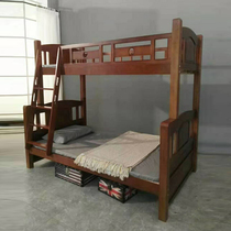 Birch bed childrens bed bunk bed bunk bed two-layer all solid wood mother-in-law bed ladder frame adult upper and lower bunk bunk bed