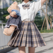 Bears skirt Summer JK uniform skirt Genuine suit Full set JK plaid skirt Japanese children female students college style