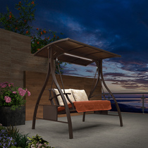 Outdoor Autumn Thousands Double Iron Art Autumn Thousands Chairs Rain-proof Outdoor Garden Hammock Villa Hanging Chair Swing swing Courtyard Rocking Chair
