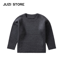 JUZI STORE Children Clothing Sweatshirt Sesame Dot cardiovert knitted sweaters neutral male and female 1732608