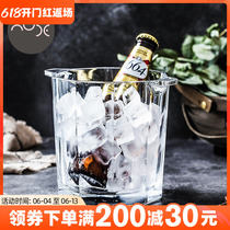 Original Imported NUDE Crystal Glass Ice Bucket Home Whisky Champagne Red Wine Barrel Cooled Eurostyle Ice Cubes