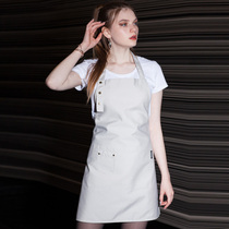 Domino apron custom LOGO kitchen household apron cooking waist male Western restaurant nail apron female fashion