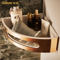 Jiade SUS304 stainless steel rack shower room wall hanging corner basket bathroom toilet pendant