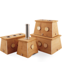 Sitting moxibustion portable moxa stick fumigation wooden moxibustion box household instrument neck Palace cold multi-part solid wood moxibustion frame