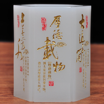 Glazed Jade Hexagonal Pen Holder Pendulum thick Deloads Creative Books Room Desk Teachers Day delivered to lead the boutique gift