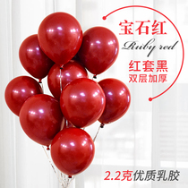 ins Net red balloon gem red wedding supplies romantic wedding room decoration birthday wedding confession scene layout