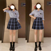 (Tokyo years old) original JK Spring and Autumn long sleeve shirt solid color round neck Lanke one dream