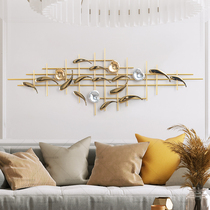 Light Extravagant Goldfish Iron Art Wall Decoration Pendant Sofa Background Wall Hanging Decoration Brief Modern Bedside Wall Decoration Wall-mounted Painting