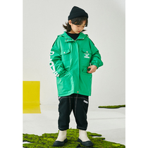 Pear small leisure childrens clothing childrens autumn and winter coat fashion quilted long windbreaker mens and womens wind coat tide