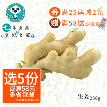 Fresh spices ginger fresh ginger farmhouse Self-planted old ginger now digs and conserved ginger vegetables