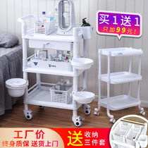 Beauty salon special cart Beauty instrument shelf Small bubble mobile skin management three-layer tool cart