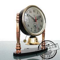 Retro clock Dutch wall clock alarm clock with base alarm clock antique collection desktop mechanical clock living room