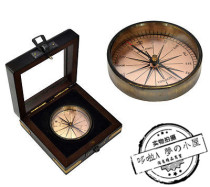 Nautical Collectibles Compass Brass Flat Compass Compass Gift Compass Magnetic Compass Hiking