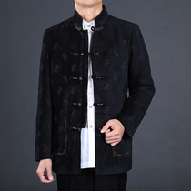 Mens Tang Fashion jacket China Wind Collar Mens Clothing High-end Men Casual Tang Dress National Clothing Men