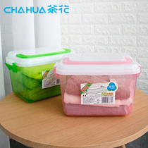 Camellia plastic storage box desktop underwear socks storage box small transparent cosmetics storage box Medical box