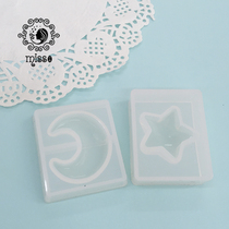 miss small morning diy crystal drops glue uv resin glue semi-dimensional Big Star Moon silicone mold