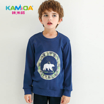 Kammi Da boy cartoon sweater 2021 spring boy handsome Tide brand spring dress thin coat baby Tide brand childrens clothing