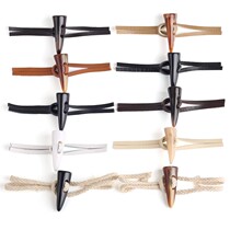Large coat clasp for buckle high-end buffalo horn buckle Sub-belt clasp upscale fur for foreign air windweaters buttoned button fastener