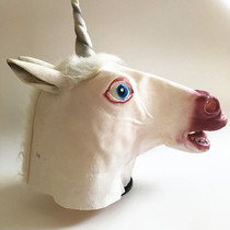Animal horse head mask headgear Unicorn Husky dog Pelican mask bar cos funny dragon horn monkey