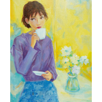 (Bottom Price Picks Up) New Sharp National Tide Artist Ni Gia (Afternoon Tea) Limited Edition Painting