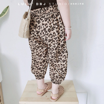 Bean Bag Monarch 2022 xia Han Edition Men and women Childrens baby BAO WELN THIN AND LIGHT AND BREATHABLE 9 ANTI-MOSQUITO Pants Light Cage Pants