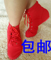 Canvas Jazz Boots Dance Shoes Exercise Shoes Modern Dance Shoes Ballerina Soft Sole High Top New
