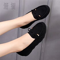 Spring and summer old Beijing shoes lady shoes black working shoes pregnant mother shoes bean shoes special code 43