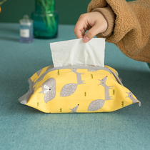 Fabric paper bag Nordic hanging paper towel bag Cotton and Linen napkin bag Toilet toilet creative paper bag