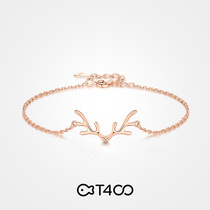 T400 a deer has your diamond bracelet female ins niche design feel hand decoration birthday Valentine gift for girlfriend