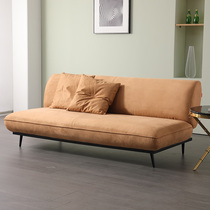 Good night small family frosted fabric sofa bed foldable push and pull triple-person living room sitting and multi-functional dual use