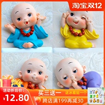 Switch stickers wall stickers household resin 3d stereo Net red cute cartoon monk creative socket protective cover decorative stickers