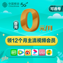 China Mobile phone card mobile phone traffic card unlimited speed 5G call card network card call multi mobile number