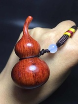 Indian leaflet rosewood gourd handle piece Flame pattern high oil-tight handicraft pendant car hanging ornament