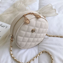  Shangxin small bag womens bag 2020 new trendy fashion all-match one shoulder messenger bag net red lingge chain small round bag