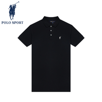 Polo Sport Mens Summer New Polo Shirt Relax Pure Cotton Business Recreation Sleeping Sleeve T-shirt