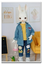 Spot bjd6 points baby clothes handsome denim coat yosdSD doll clothes early October baby clothes shop A64