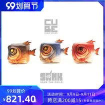 SANK TOYS cube salted fish original design soft resin art collection toy