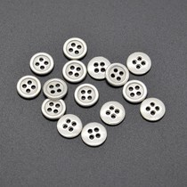 0 9 9mm metal zinc alloy four-eyed thin round edge shirt sweater button light gold silver sweater buckle