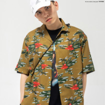 SAMESAME Fuso flower Hawaiian shirt mens national tide couple retro floral vintage flower shirt antique