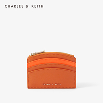  CHARLES&KEITH autumn womens bag CK6-51200003 fashion color matching fan you card bag wallet