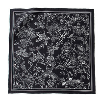 VIESCA original full silk scarf Mulberry silk womens large towel Hangzhou silk black kite wild