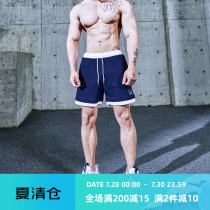 GYMDOG homemade tide brand color running training fitness shorts mens summer loose breathable sports five-point pants