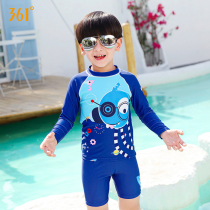 361-degree children swimsuit comfortable and breathable speed dry split swimsuit children CUHK Tong cute long sleeve sunscreen swimsuit