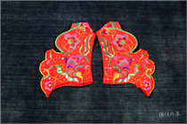 Yunnan old embroidery handmade old embroidery piece broken thread embroidery pair 18 * 13cm A- 198