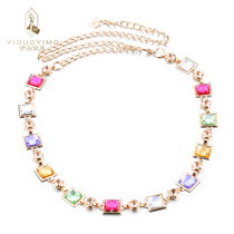 Edo IMU belly dance drill chain New Square color drill belly dance waist chain belly dance belt waist trim