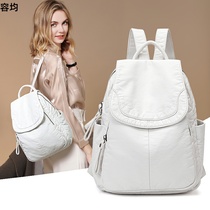 Shoulder bag women 2020 new fashion wild spring summer soft leather travel small backpack simple trend casual backpack women
